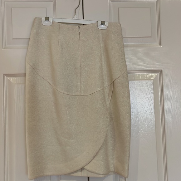 Canadian Designer AndyThéAhn Detailed Jacket & Skirt taupe/ivory. Size 6, New. - Picture 10 of 15